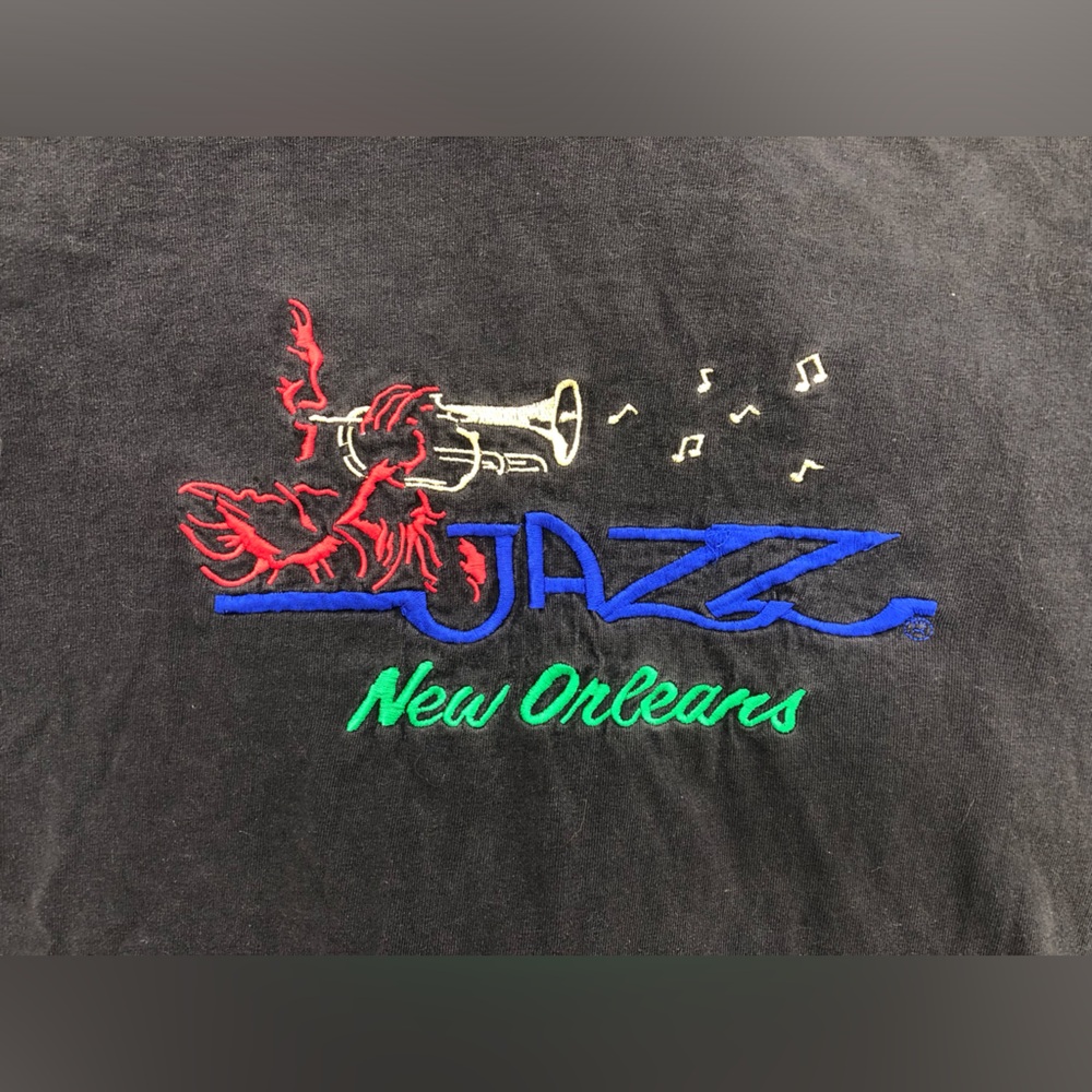 VTG New Orleans Jazz Tee, Black T-shirt
